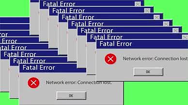 绿幕蓝幕系统报错、电脑崩溃抠像素材包视频的预览图